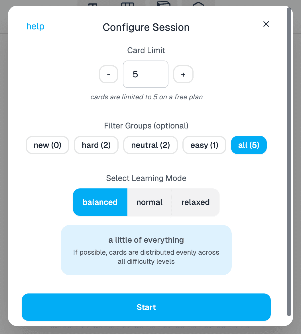 Nonki Configure Session UI